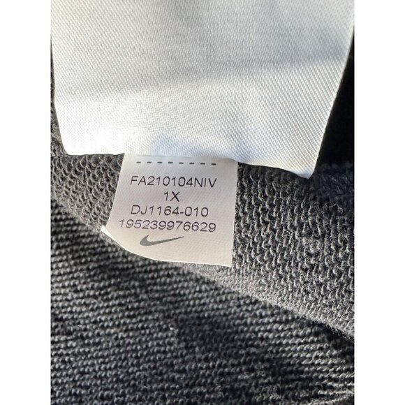 Nike Icon Clash Fleece Black Crop Hoodie Women's Sz 1X Pink Yellow Double Swoosh - Picture 7 of 9